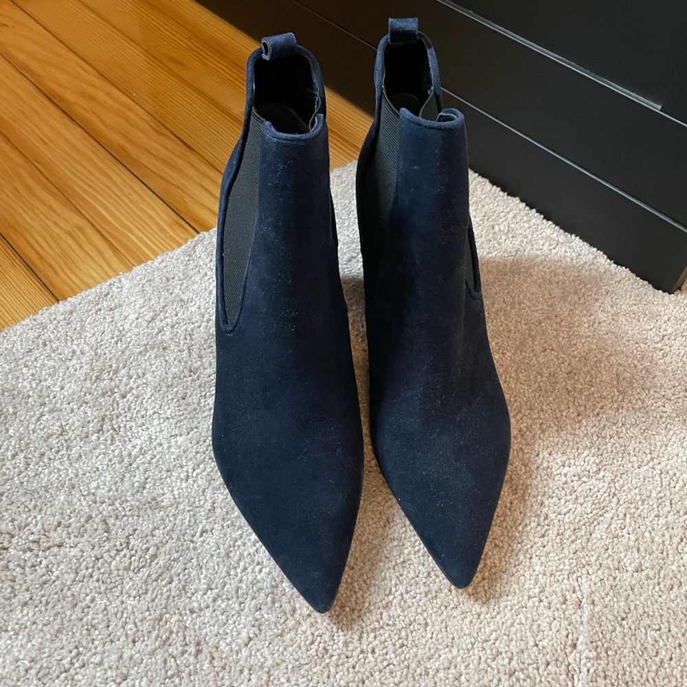 Navy booties